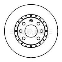 Диск гальмівний (2 шт) BORG & BECK BBD4904