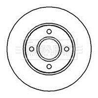 - Диск гальмівний (2 шт) BORG & BECK BBD4983