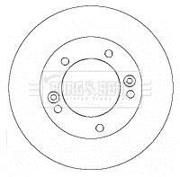 - Диск гальмівний (2 шт) BORG & BECK BBD5132