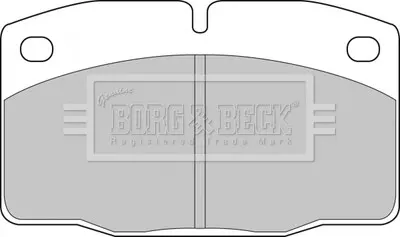 Гальмівні колодки до дисків BORG & BECK BBP1117