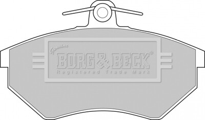 - Гальмівні колодки до дисків BORG & BECK BBP1406