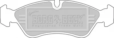 - Гальмівні колодки до дисків BORG & BECK BBP1423