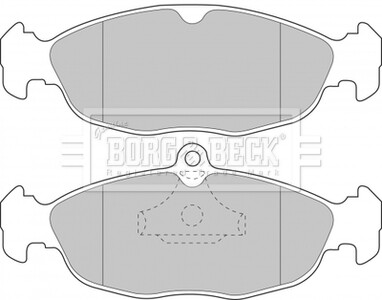 - Гальмівні колодки до дисків BORG & BECK BBP1424