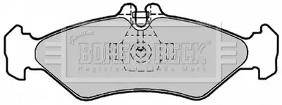 - Гальмівні колодки до дисків BORG & BECK BBP1491