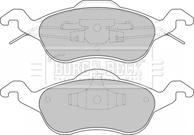 - Тормозные колодки для дисков BORG & BECK BBP1602