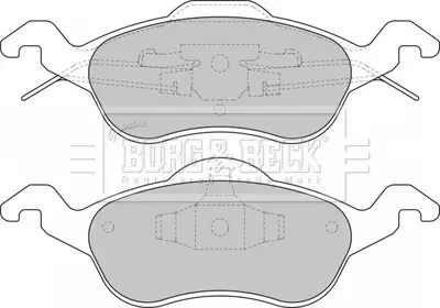 - Гальмівні колодки до дисків BORG & BECK BBP1602
