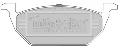 - Гальмівні колодки до дисків BORG & BECK BBP1618