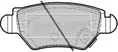 - Тормозные колодки для дисков BORG & BECK BBP1687