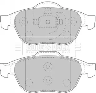 - Тормозные колодки для дисков BORG & BECK BBP1731