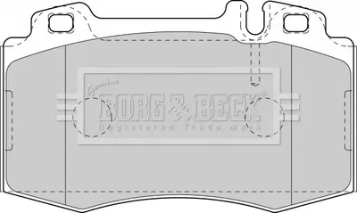 - Тормозные колодки для дисков BORG & BECK BBP1756
