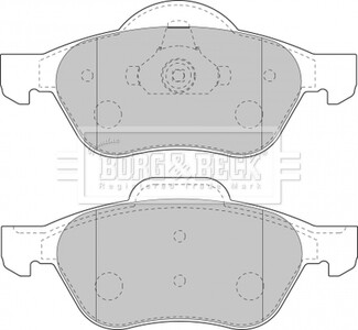 - Тормозные колодки для дисков BORG & BECK BBP1806