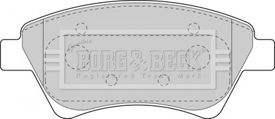 - Гальмівні колодки до дисків BORG & BECK BBP1821