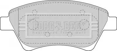 - Тормозные колодки для дисков BORG & BECK BBP1821
