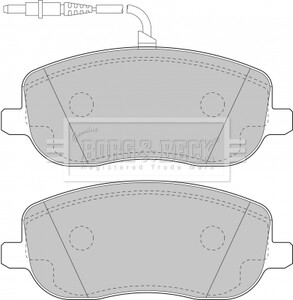 - Тормозные колодки для дисков BORG & BECK BBP1826