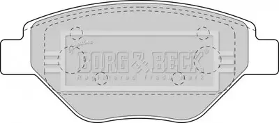 - Гальмівні колодки до дисків BORG & BECK BBP1851