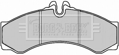 Тормозные колодки для дисков BORG & BECK BBP2247