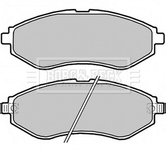 - Гальмівні колодки для дисків BORG & BECK BBP2324