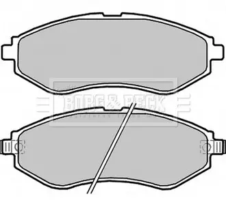 - Гальмівні колодки для дисків BORG & BECK BBP2324