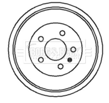 Тормозной барабан BORG & BECK BBR7045