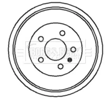 Тормозной барабан BORG & BECK BBR7045