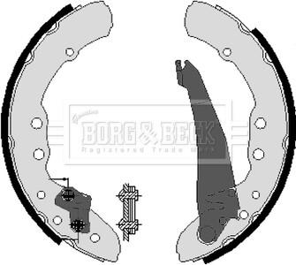 - Гальмівні колодки до барабанів BORG & BECK BBS6212