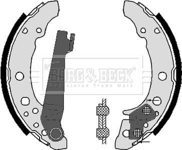 - Гальмівні колодки до барабанів BORG & BECK BBS6248