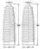 BORG &amp; BECK - Пыльник рулевой рейки к-т BORG & BECK BSG3425 (фото 1)