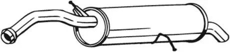 Глушник ззаду CITROEN C4 (08-11), PEUGEOT 308 (07-14) BOSAL 135-093