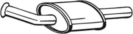 Глушитель передний RENAULT TWINGO 01-12 BOSAL 200-811