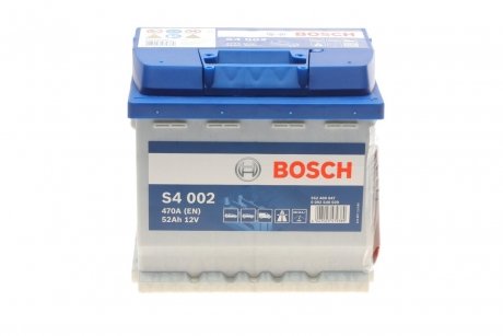 Аккумуляторная батарея 52Ah/470A (207x175x190/+R/B13) S4 BOSCH 0 092 S40 020