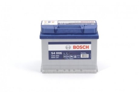 Аккумуляторная батарея 60Ah/540A (242x175x190/+L/B13) S4 BOSCH 0092S40060