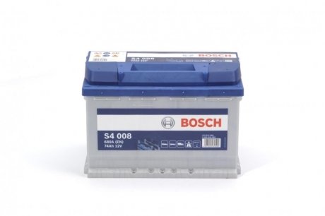 Автомобільний акумулятор S4 Silver 74Ah 680A R+ BOSCH 0 092 S40 080