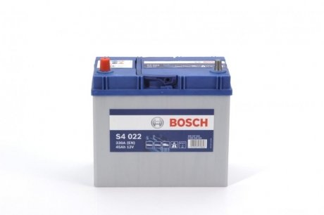 Акумуляторна батарея 45Ah/330A (238x129x227/+L/B00) S4 Азія BOSCH 0 092 S40 220 (фото 1)