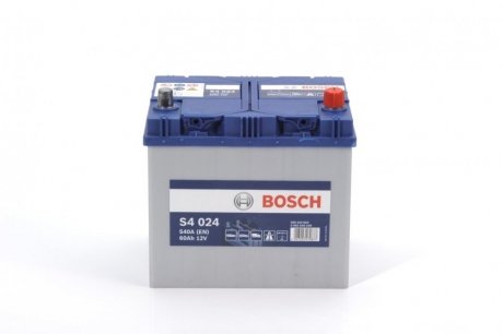 Аккумуляторная батарея 60Ah/540A (232x173x225/+R) S4 Азия BOSCH 0 092 S40 240