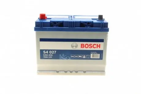 Автомобільний акумулятор S4 Silver 70Ah 630A L+ BOSCH 0 092 S40 270