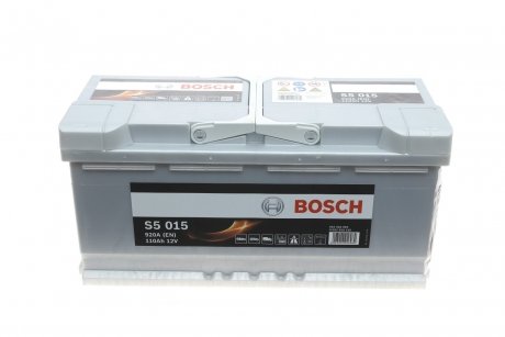 Акумулятор 110Ah-12v (S5015) (393x175x190),R,EN920 BOSCH 0 092 S50 150