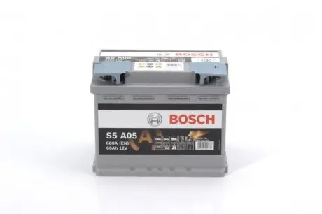 Автомобільний акумулятор S5 AGM 60Ah 680A R+ BOSCH 0 092 S5A 050