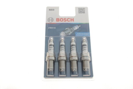 Свічка FR91X 4 ШТ - кратн. 10 шт BOSCH 0 242 222 804