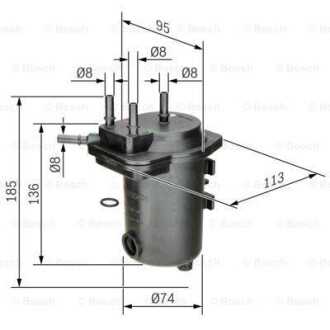 ФІЛЬТР ПАЛИВНИЙ BOSCH 0450907012