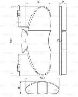 Тормозные колодки. BOSCH 0986424080