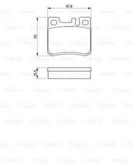 Тормозные колодки. BOSCH 0986424358