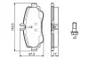Колодка тормозов. диск. MB A-CLASS передн. (выр-во) BOSCH 0 986 424 470 (фото 2)