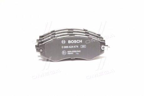 Колодка тормозов. диск. DAEWOO LANOS 1.6 16V, NUBIRA, передн. (выр-во) BOSCH 0 986 424 474