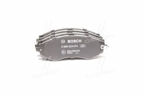Колодка гальм. диск. DAEWOO LANOS 1.6 16V, NUBIRA, передн. BOSCH 0 986 424 474