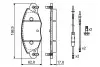 Колодка гальм. диск. CITROEN C5 2.0,2.5,3.0i-04 передн. BOSCH 0986424581 (фото 2)
