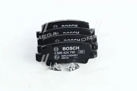 Колодка тормозов. диск. TOYOTA COROLLA задн. (выр-во) BOSCH 0 986 424 790