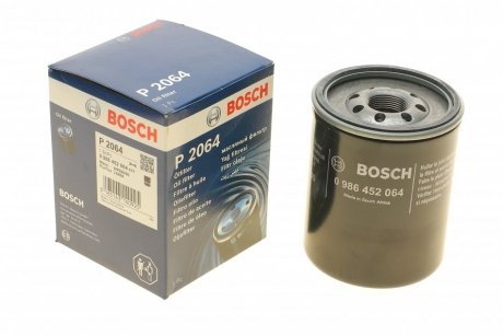 Фильтр масляный MAZDA 626 2.0D 87-97, MITSUBISHI GALANT 2.0TD 96-04 (выр-во) BOSCH 0 986 452 064