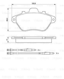 Тормозные колодки. BOSCH 0986460950