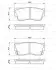 Гальмівні колодки перед. SUZUKI Vitara 1,6 88- BOSCH 0986461750 (фото 8)