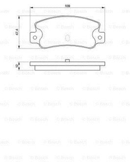 A_Колодки гальмівні дискові ALFA ROMEO 164/FIAT Croma90 -98 BOSCH 0986461770 (фото 1)